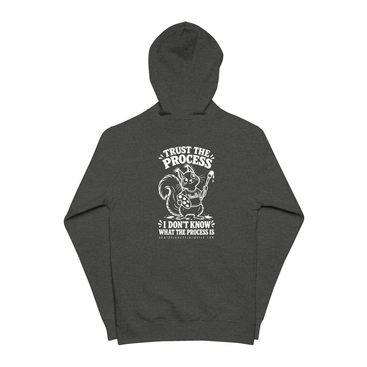 Zip Hoodie — 'Trust The Process' Noodle Graphic Zip-Up Hoodie