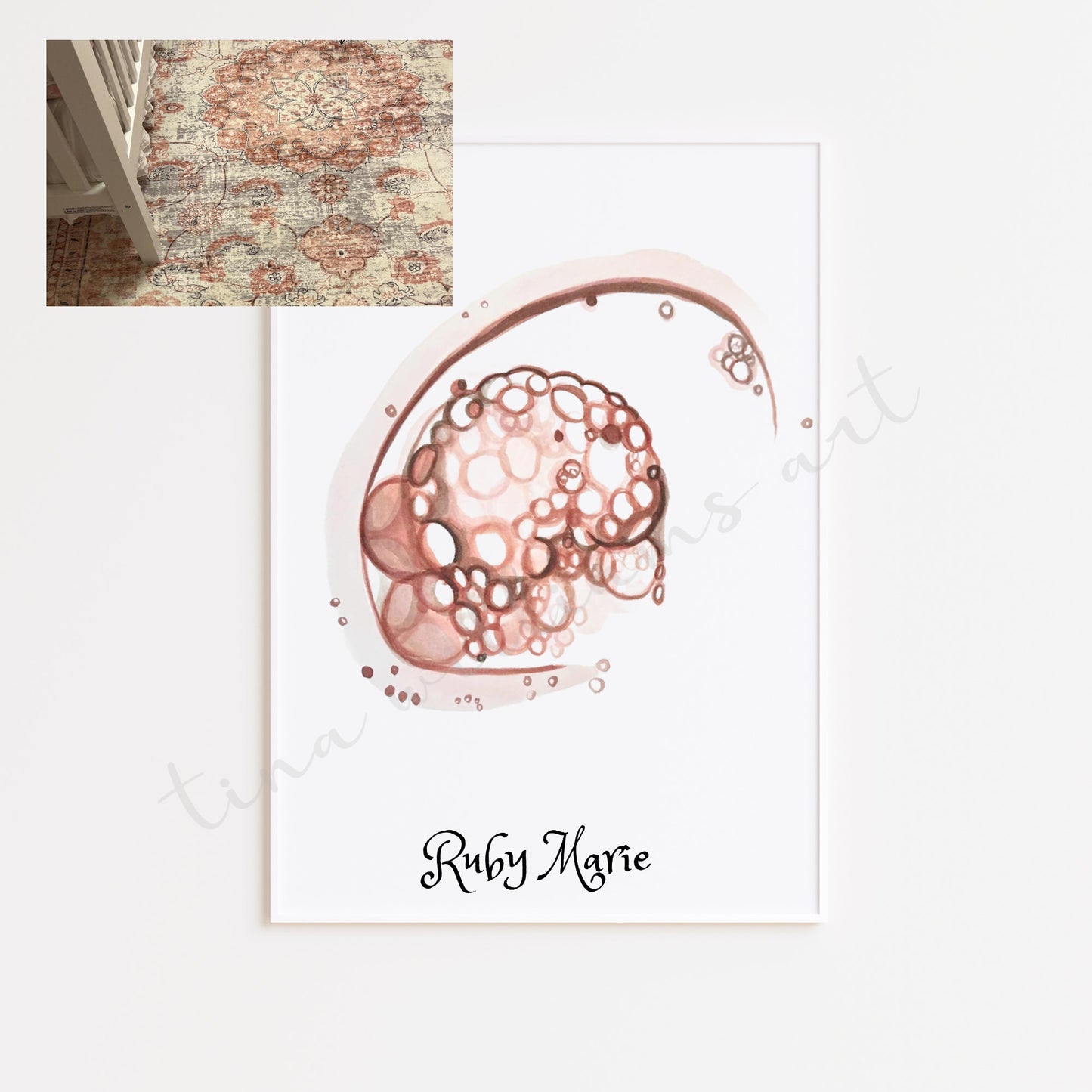 Custom Embryo Watercolor