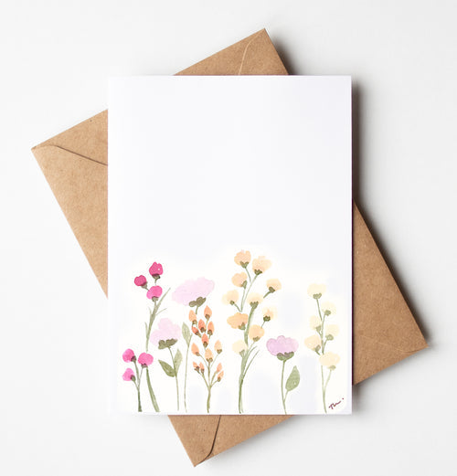 Wildflowers Greeting Card Sip & Paint | Stroll