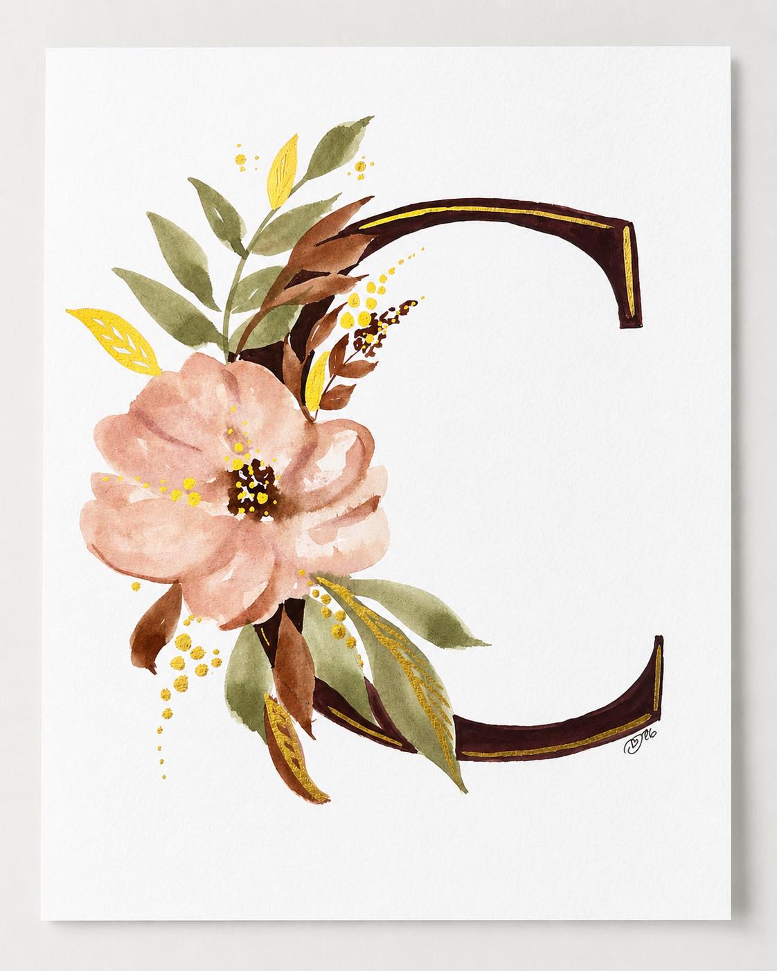 Custom Floral Letter | Somersworth | Aug 20