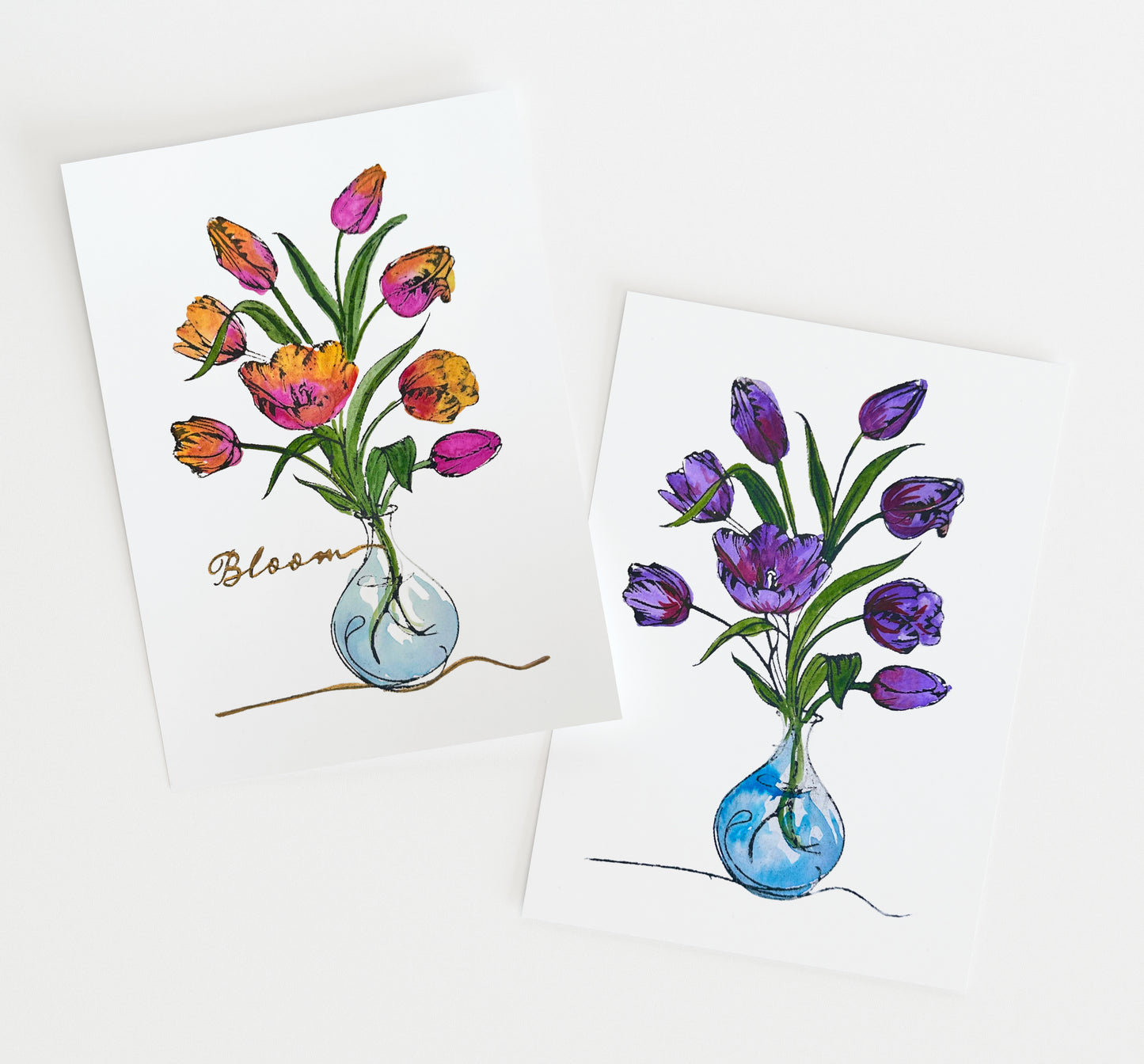 Watercolor and Screenprinting Greeting Cards | Somersworth