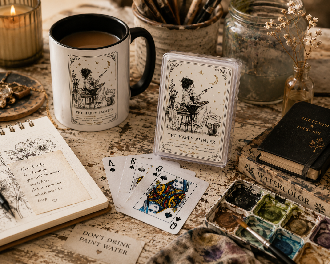 Happy Painter Tarot Coffee Mug