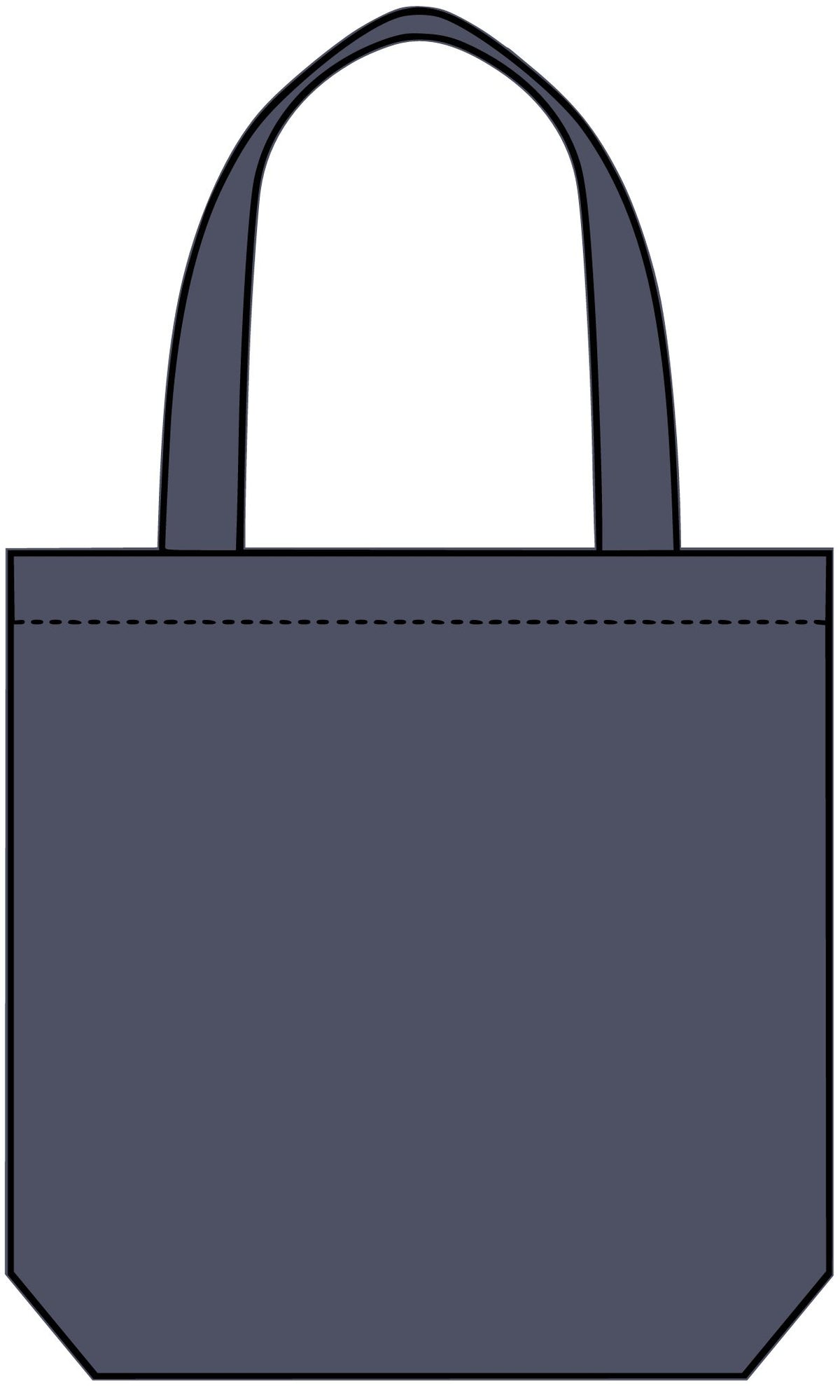 Denim Tote Bag with Logo | Casual Everyday Carryall