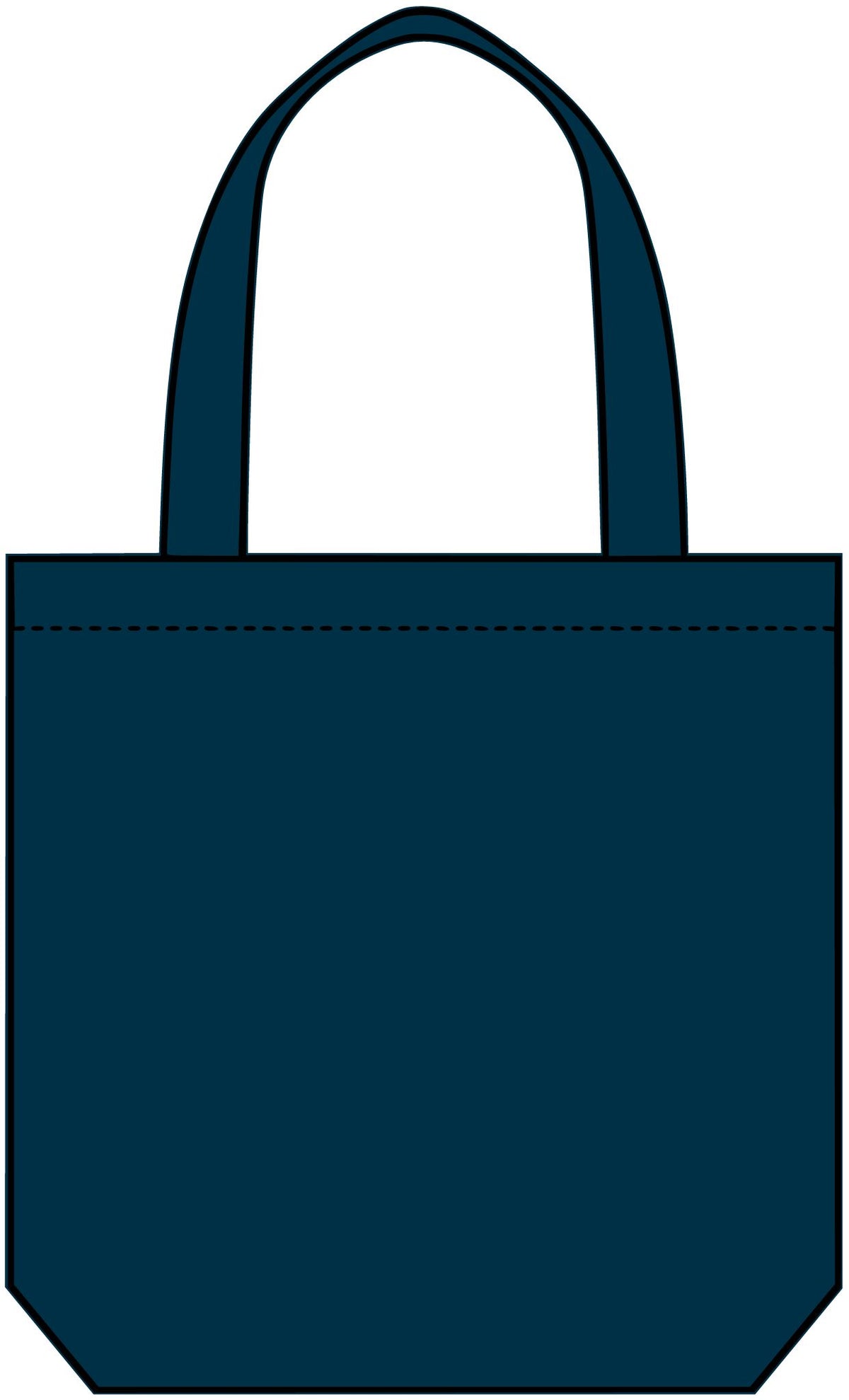 Denim Tote Bag with Logo | Casual Everyday Carryall