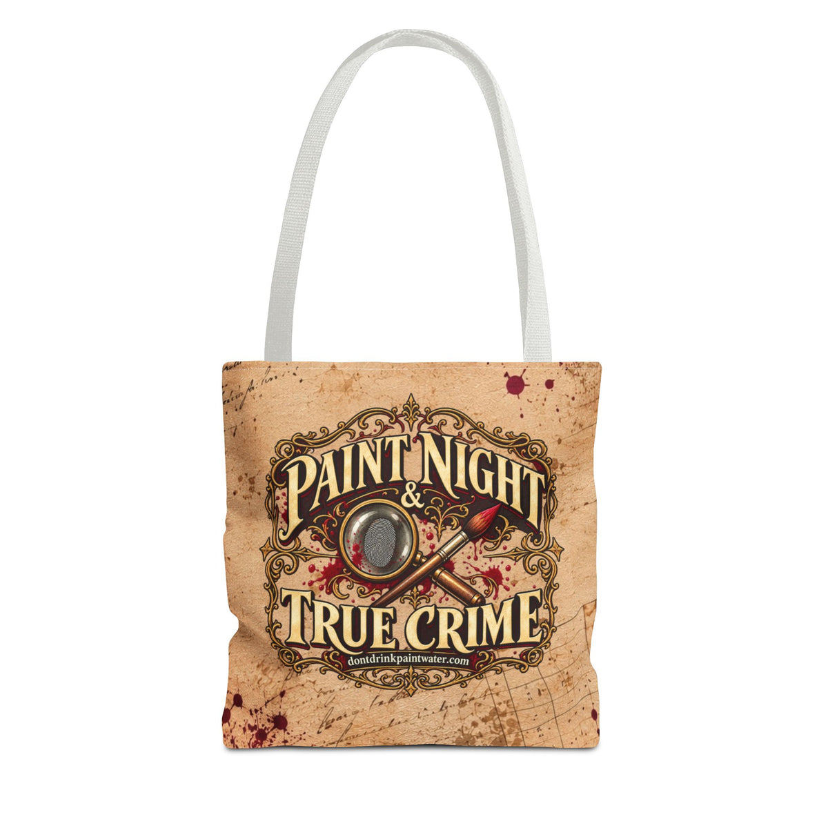 Paint Night & True Crime Tote Bag