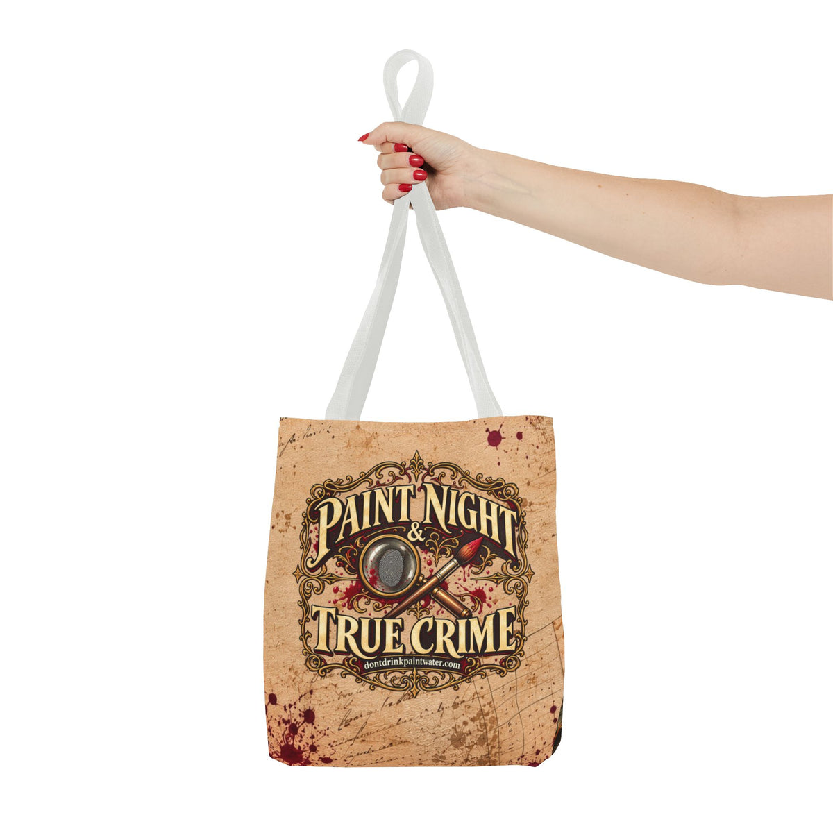 Paint Night & True Crime Tote Bag