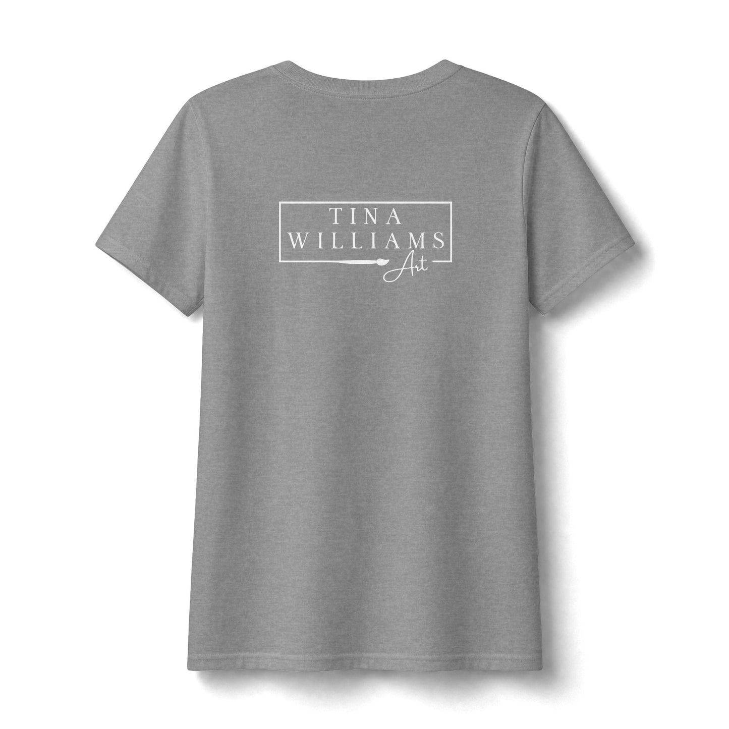 Women's V-Neck 'My Happy Place is a Paint Night' Tee