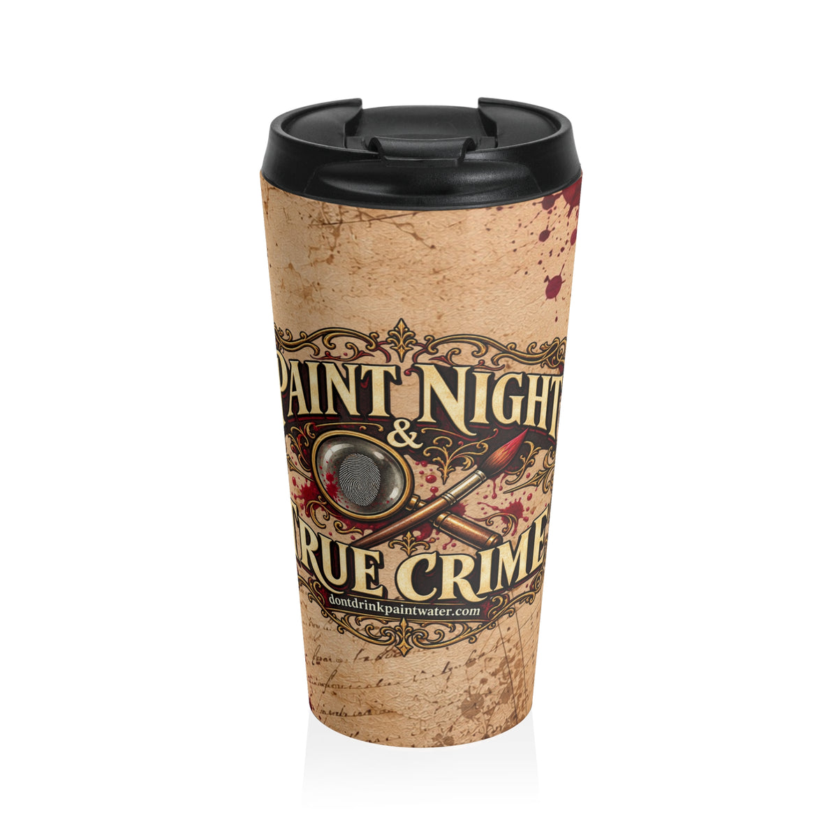 Paint the Night True Crime Travel Mug