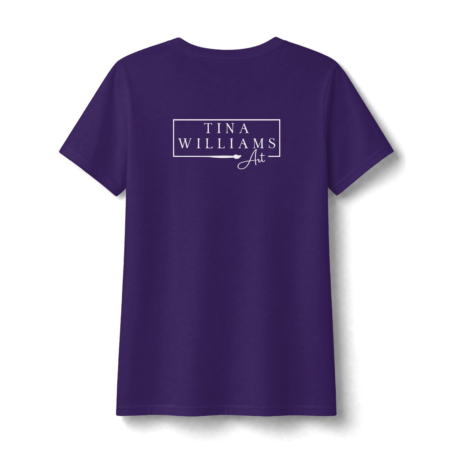 Women's V-Neck 'My Happy Place is a Paint Night' Tee