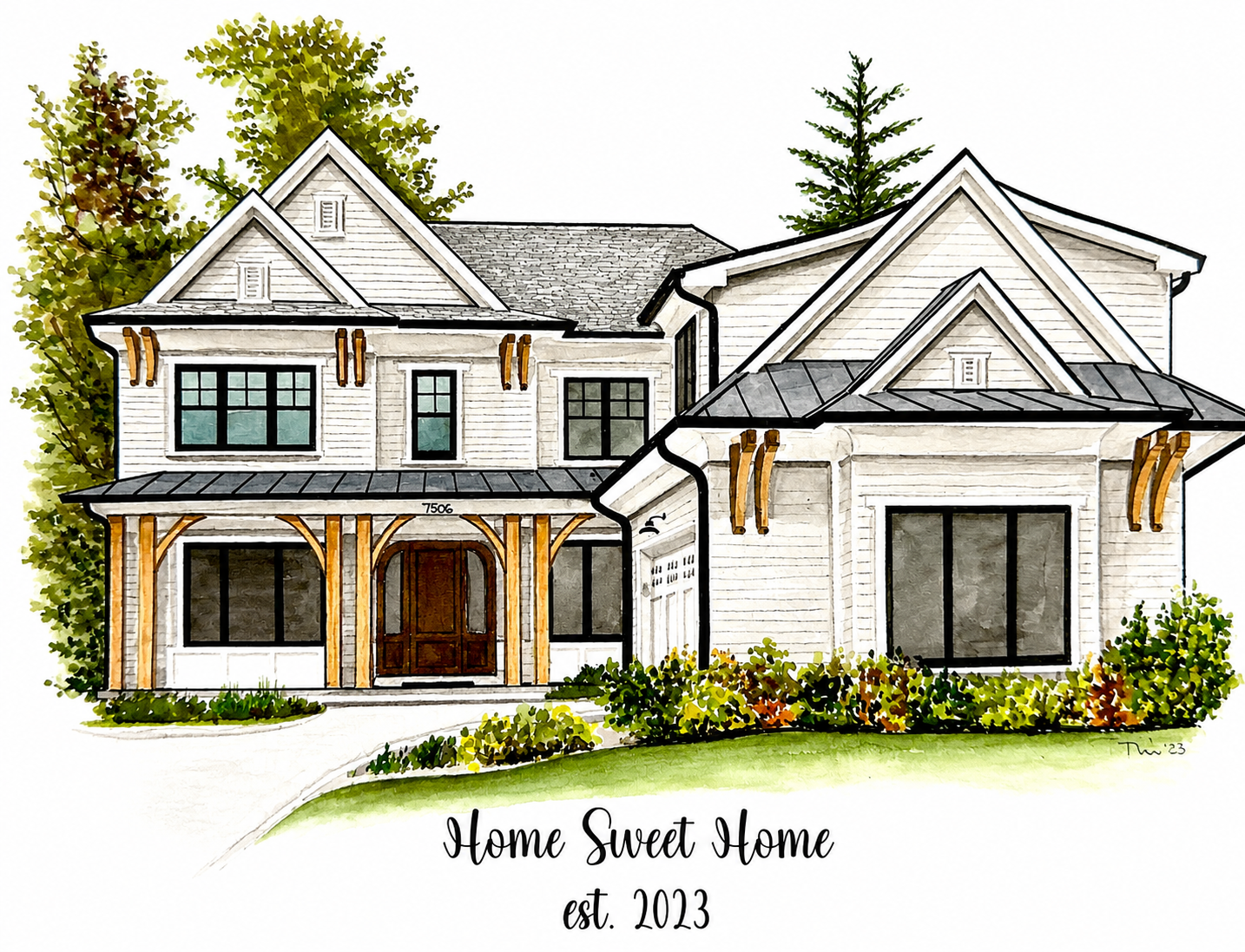 Custom Home Portrait