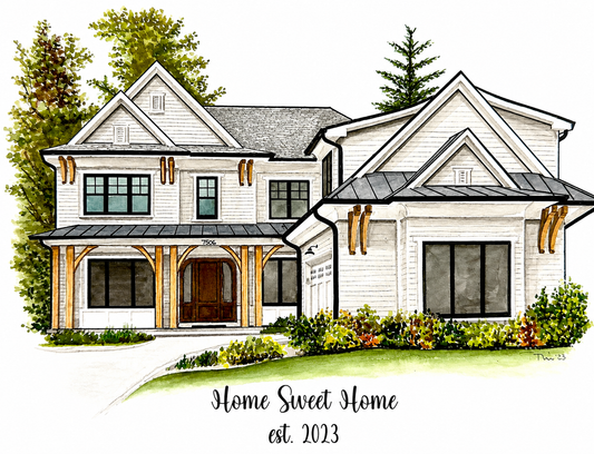 Custom Home Portrait