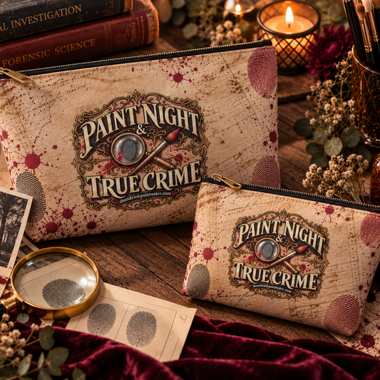 Paint Night & True Crime Accessory Pouch