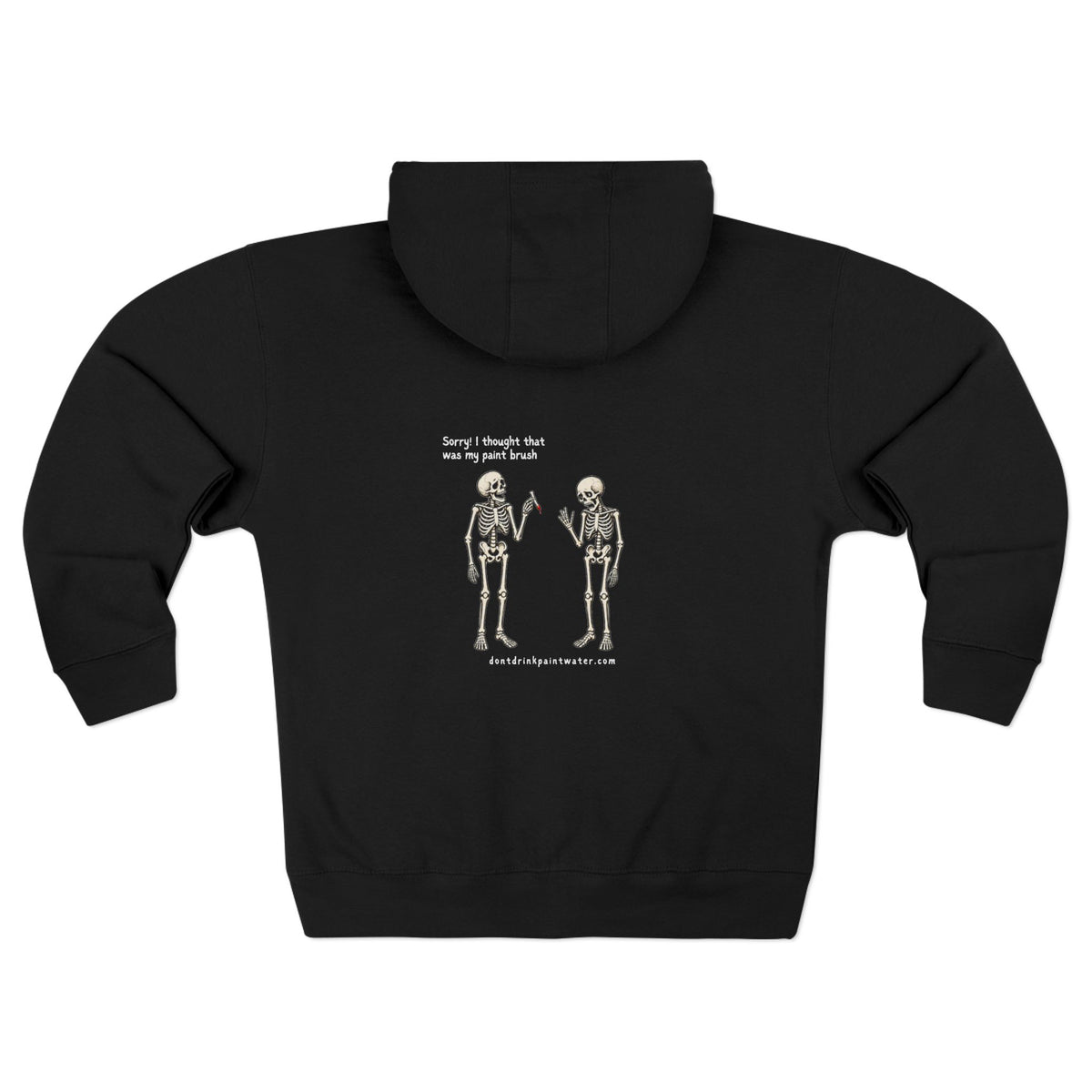 Skeleton Friends at Paint Night Zip Hoodie