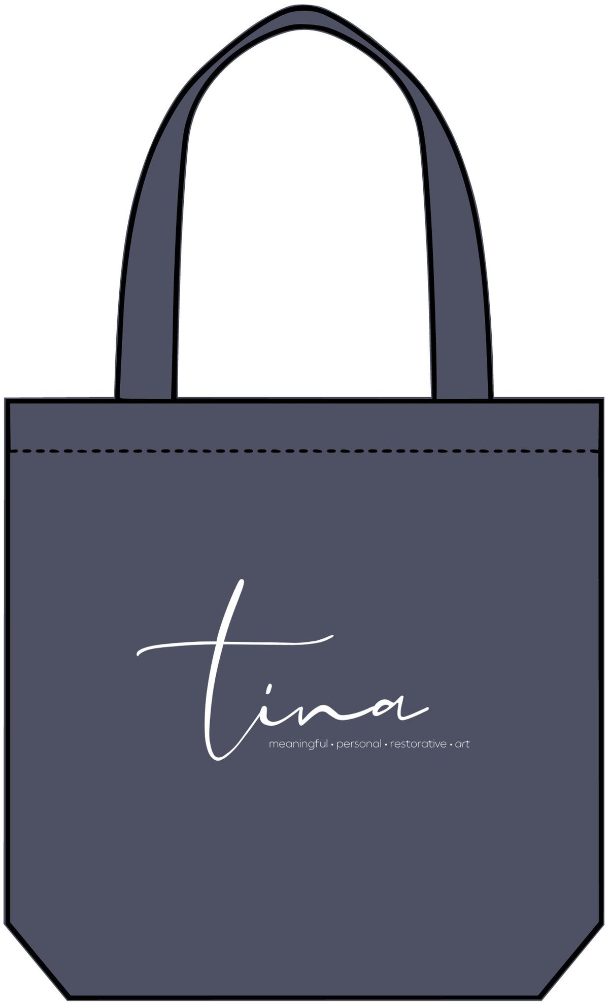 Denim Tote Bag with Logo | Casual Everyday Carryall