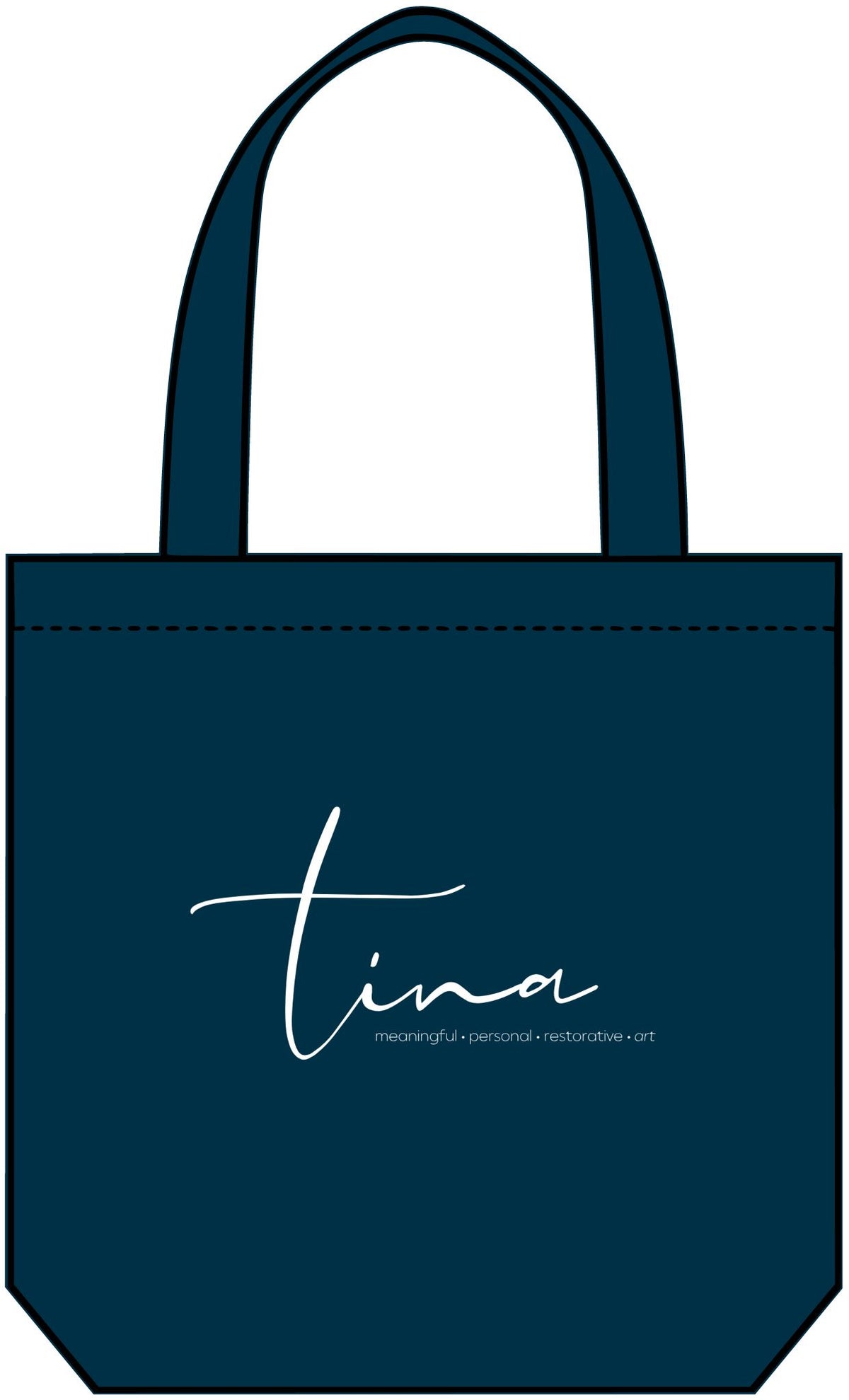 Denim Tote Bag with Logo | Casual Everyday Carryall