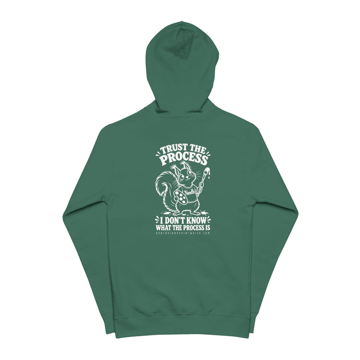 Zip Hoodie — 'Trust The Process' Noodle Graphic Zip-Up Hoodie