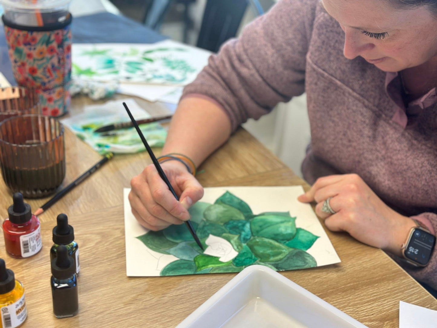 SOLD OUT Botanicals and Florals Workshop | Tina's Art Studio SOLD OUT