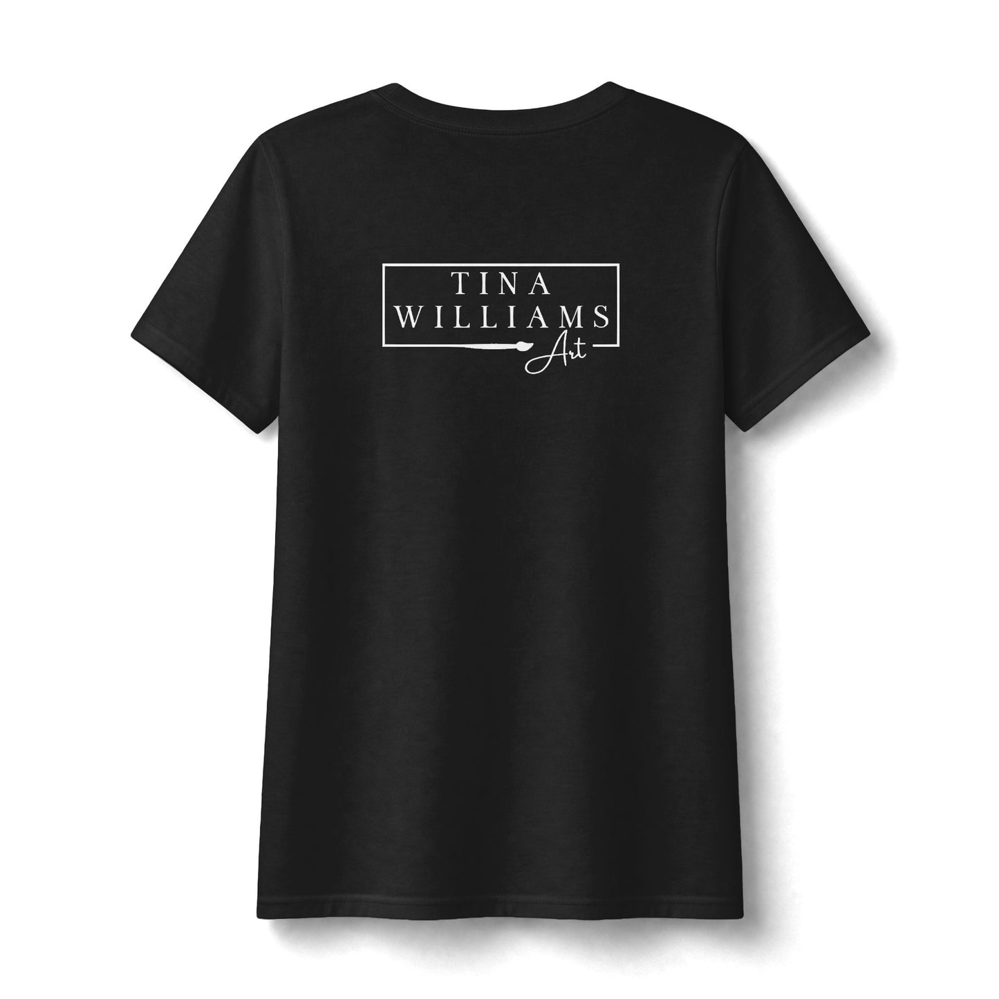 Women's V-Neck 'My Happy Place is a Paint Night' Tee
