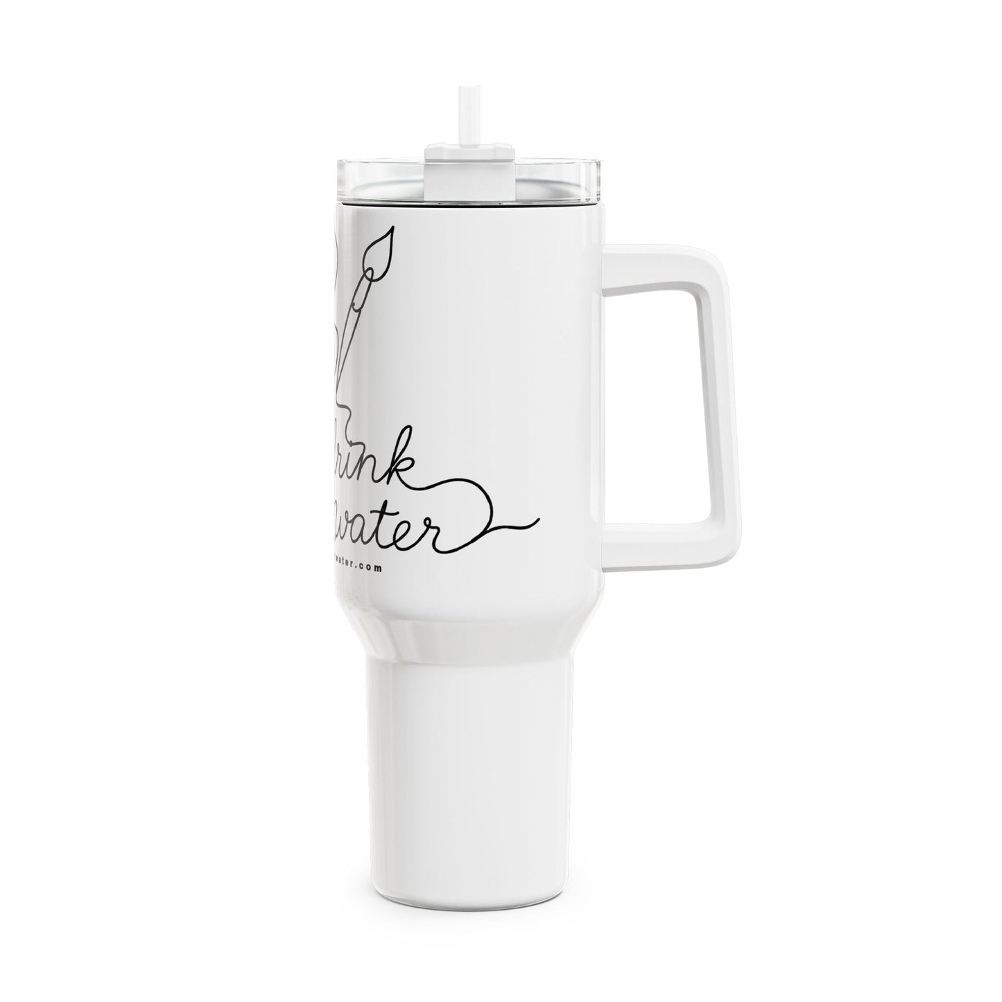 40oz Artist Tumbler – “Don’t Drink Paint Water” Travel Cup