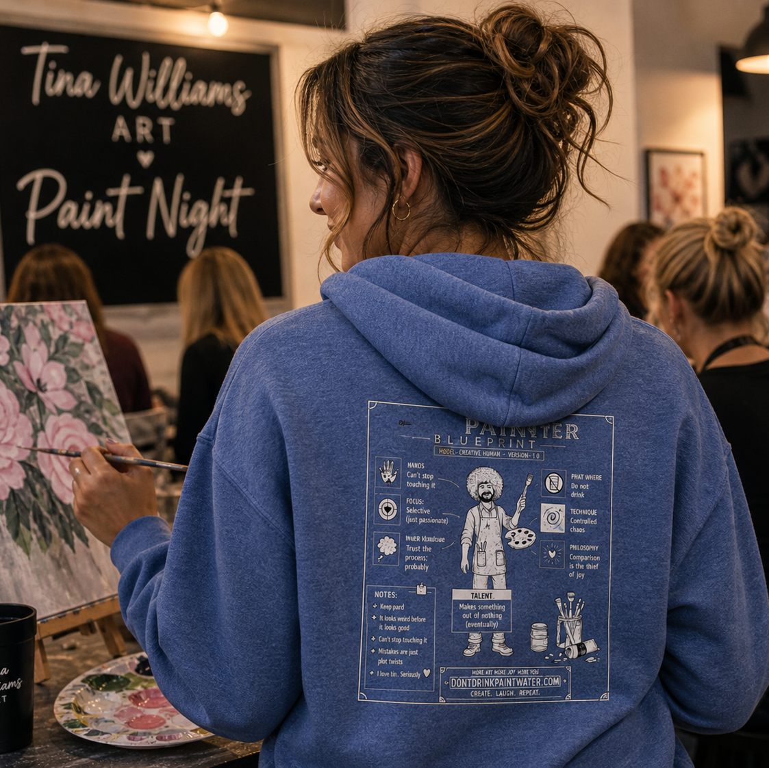 Happy Painter Hoodie