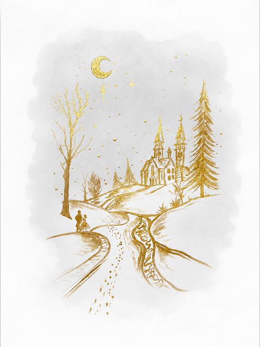 Golden Winter Paint Night | Gathering Place Studio | Somersworth - 9 Dec 2026