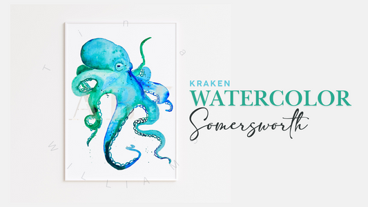Kraken Watercolor @ Somersworth