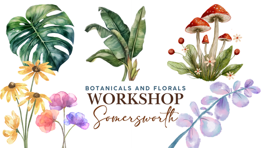 3 Week Watercolor Botanicals Workshop Somersworth