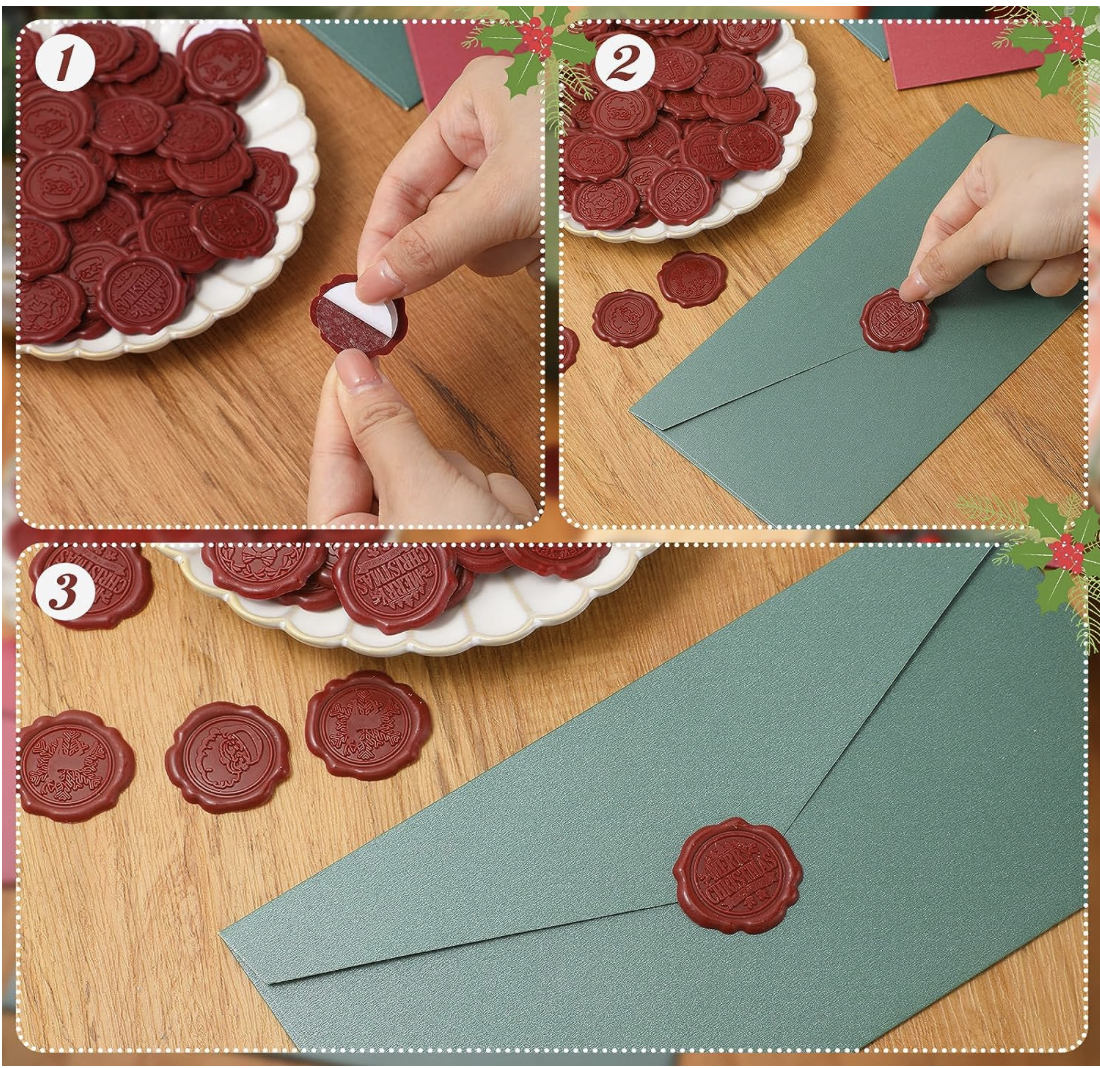 Christmas Wax Seal Stickers