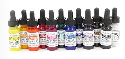 Dr. Ph. Martin's® Hydrus Fine Art Watercolor Sets (12 bottles) Set 1