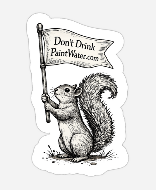 "Noodle" the Happy Painter Squirrel | Tarot Series | Single Sticker