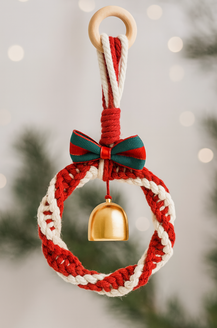 Macramé Wreath Ornament