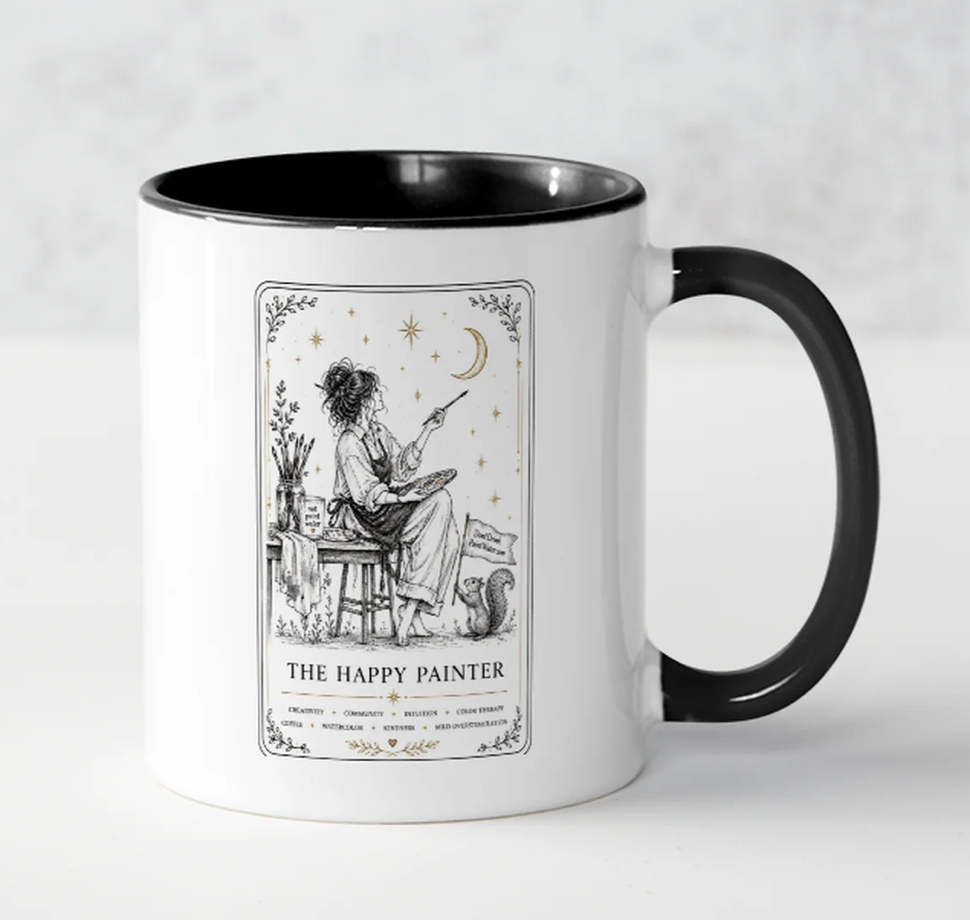 Happy Painter Tarot Coffee Mug