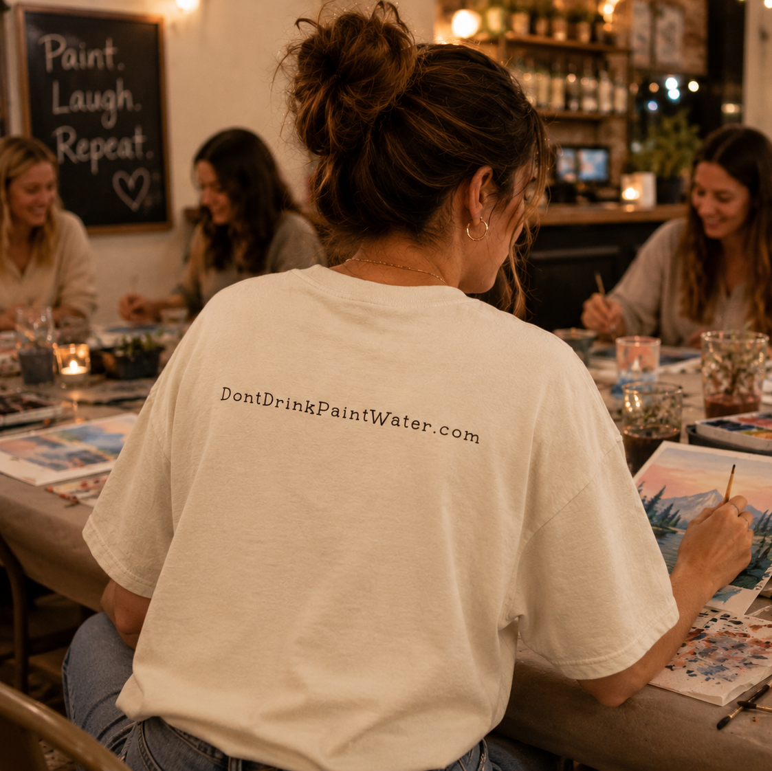 Don't Drink Paint Water Oversized T-Shirts