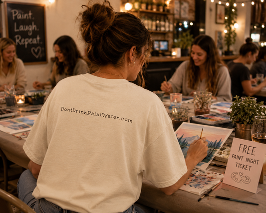 Don't Drink Paint Water Oversized T-Shirts