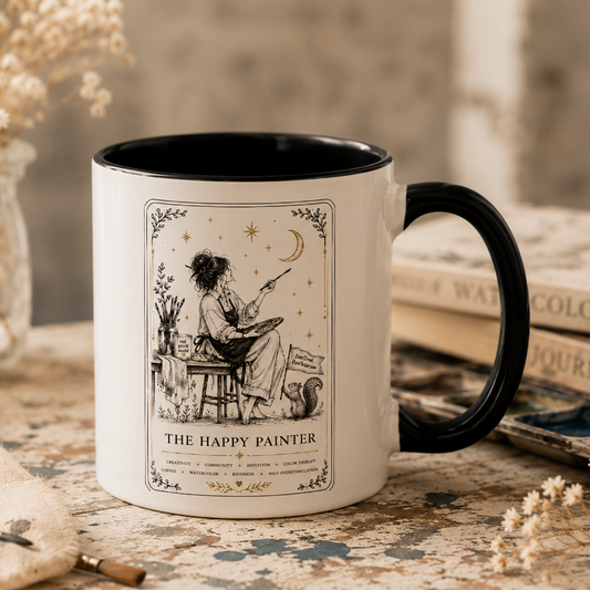Happy Painter Tarot Coffee Mug