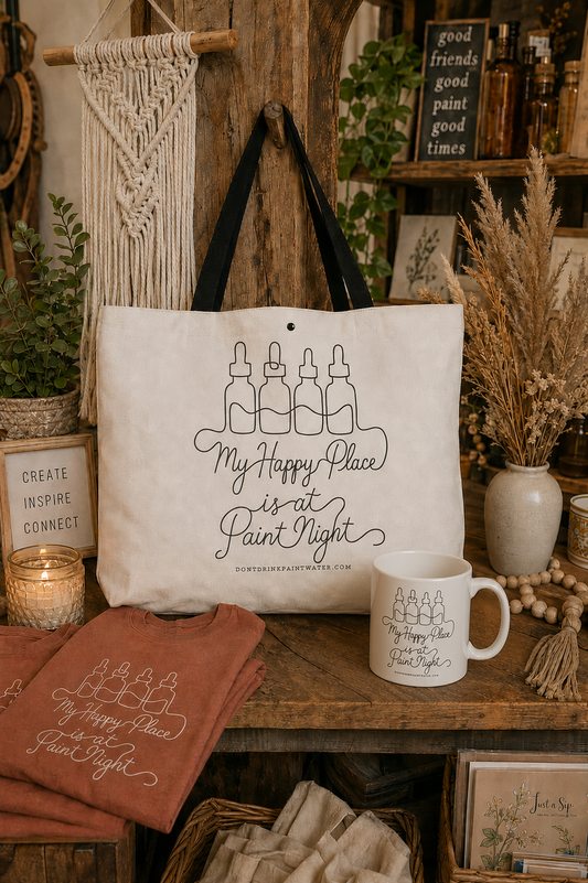 Woven Weekender Don't Drink Paint Water Tote