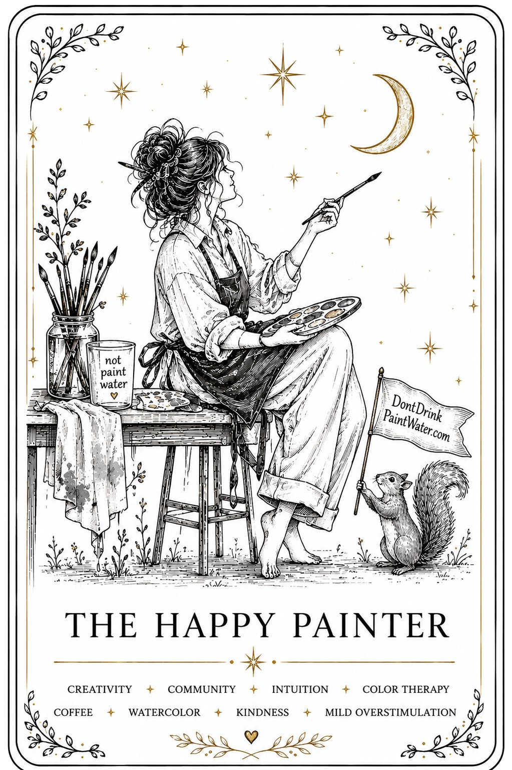 Paint Night Tarot Hoodie