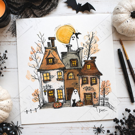 Ghost Village | Mixed Media Watercolor Paint Night | Portsmouth - 13 Oct 2026
