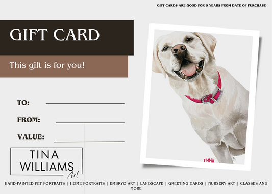 Tina Williams Art Gift Card