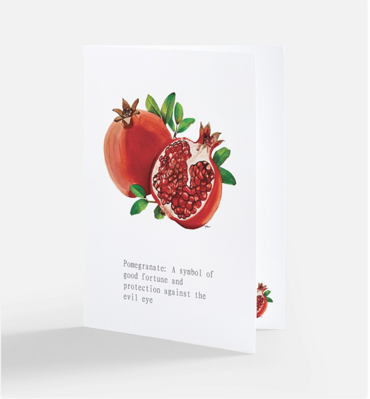 Pomegranate Greeting Card