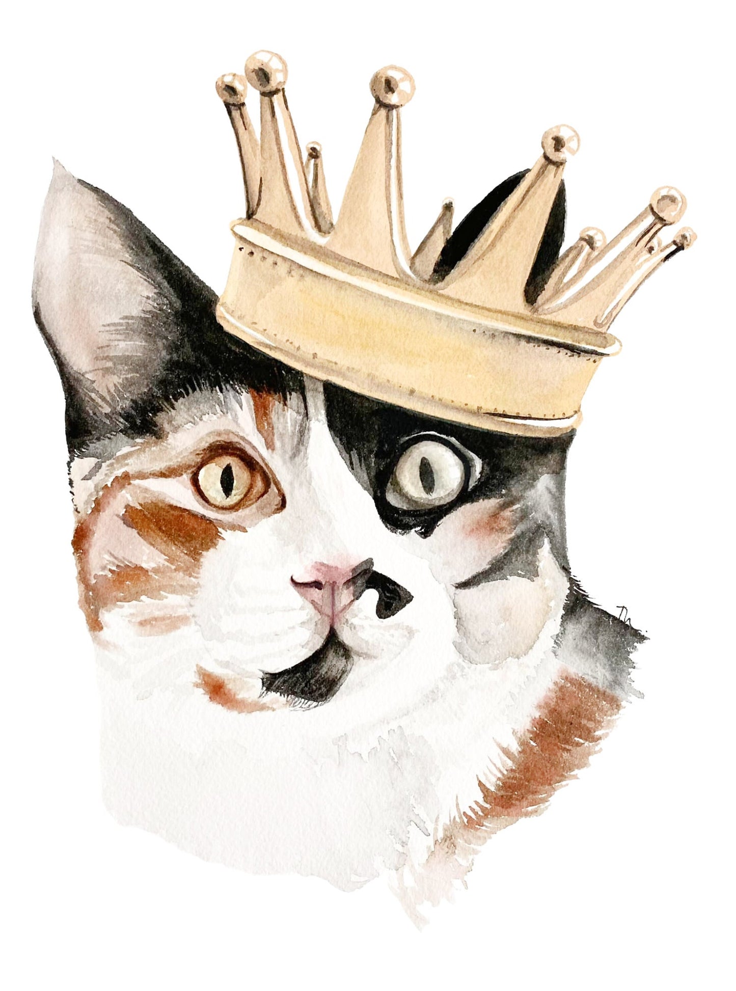 Turn Your Pet Into Royalty! Pet Portrait - Royalty Pet - Crown and Pet