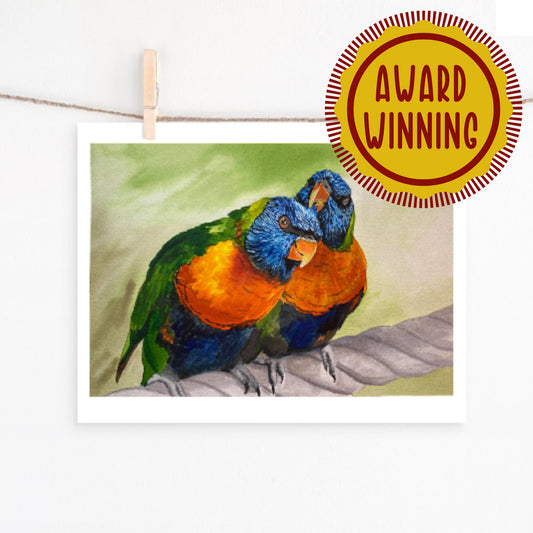 Lorikeet Watercolor - Award Winning